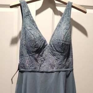 Blue Steel V-Neck Dress